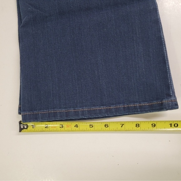 Skinnygirl High Rise Beverly Hills Pull-On Flare Dark Blue Jeans - Picture 7 of 9